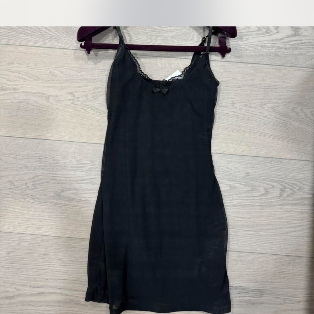 Beginning Boutique Black Chemise Intimates Sleepwear